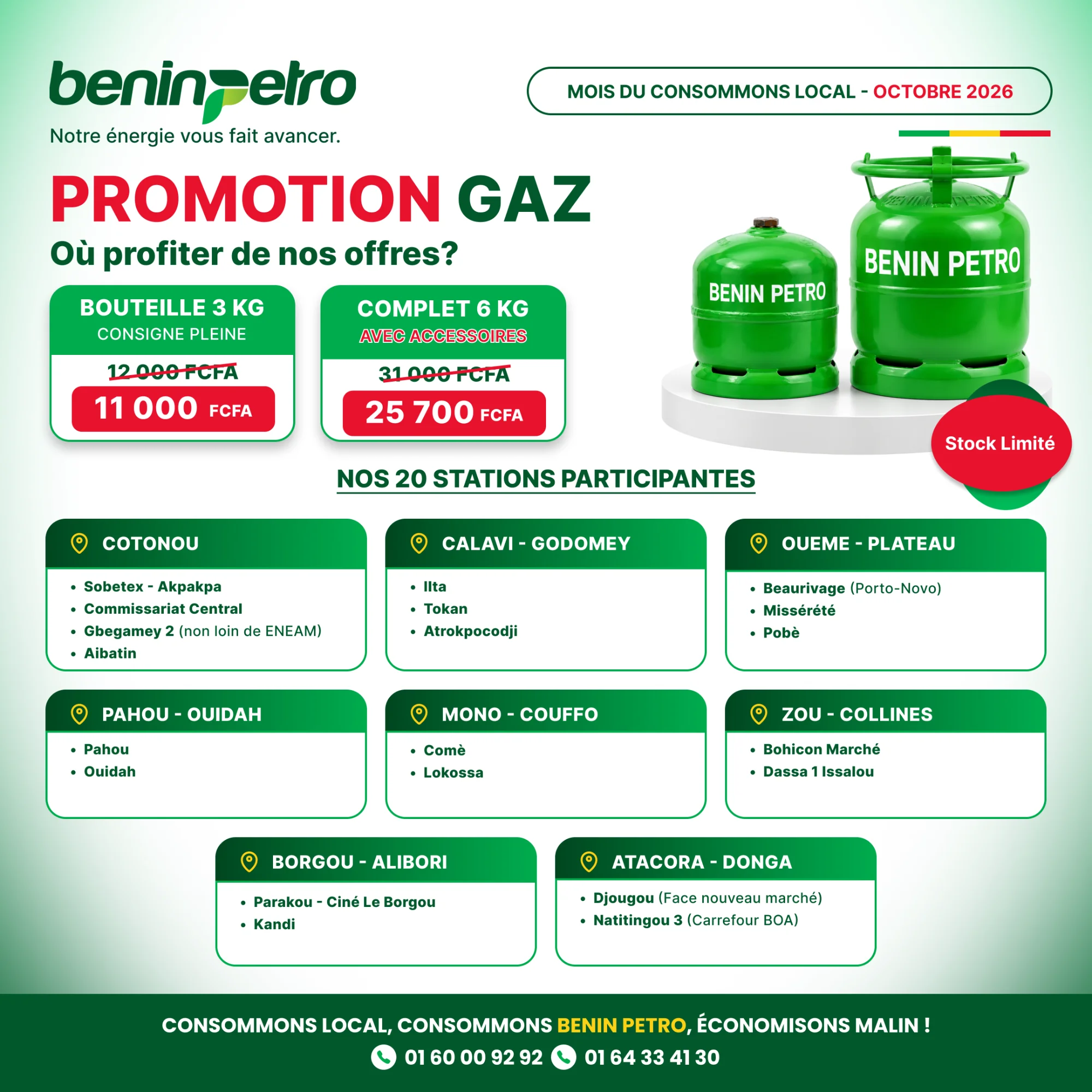 Promotion gaz : Mois du « Consommons Local »
